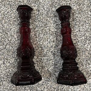 Avon 1876 Cape Cod Collection (2)  Candlesticks |Charisma Cologne NIB
